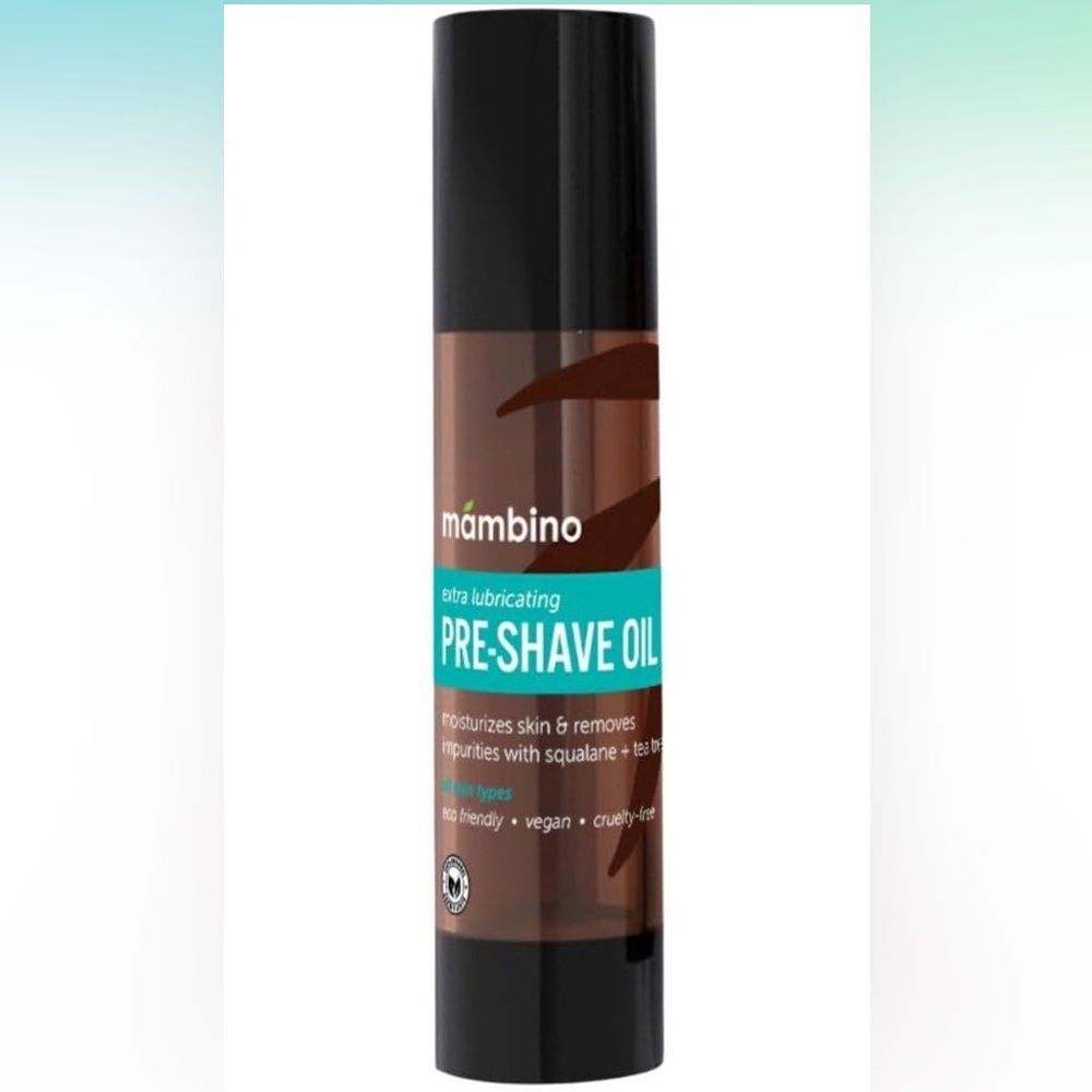 Mambino Organics Tea Tree Pre-Shave Oil Natural Moisturizing 2oz